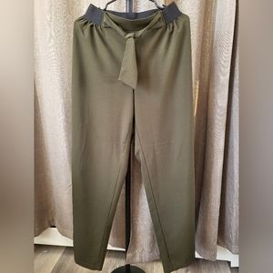 Sz S Wide-leg Pants w/ Elastic Waist